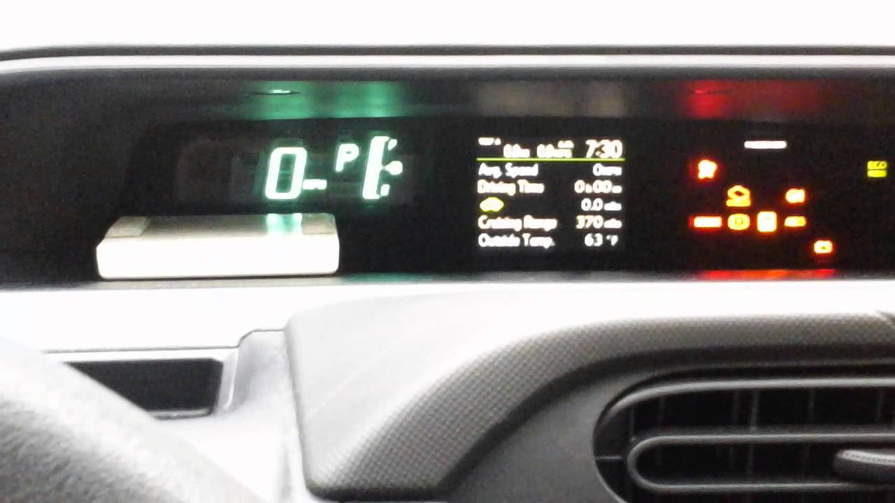 How to reset Toyota Prius C maintenance required