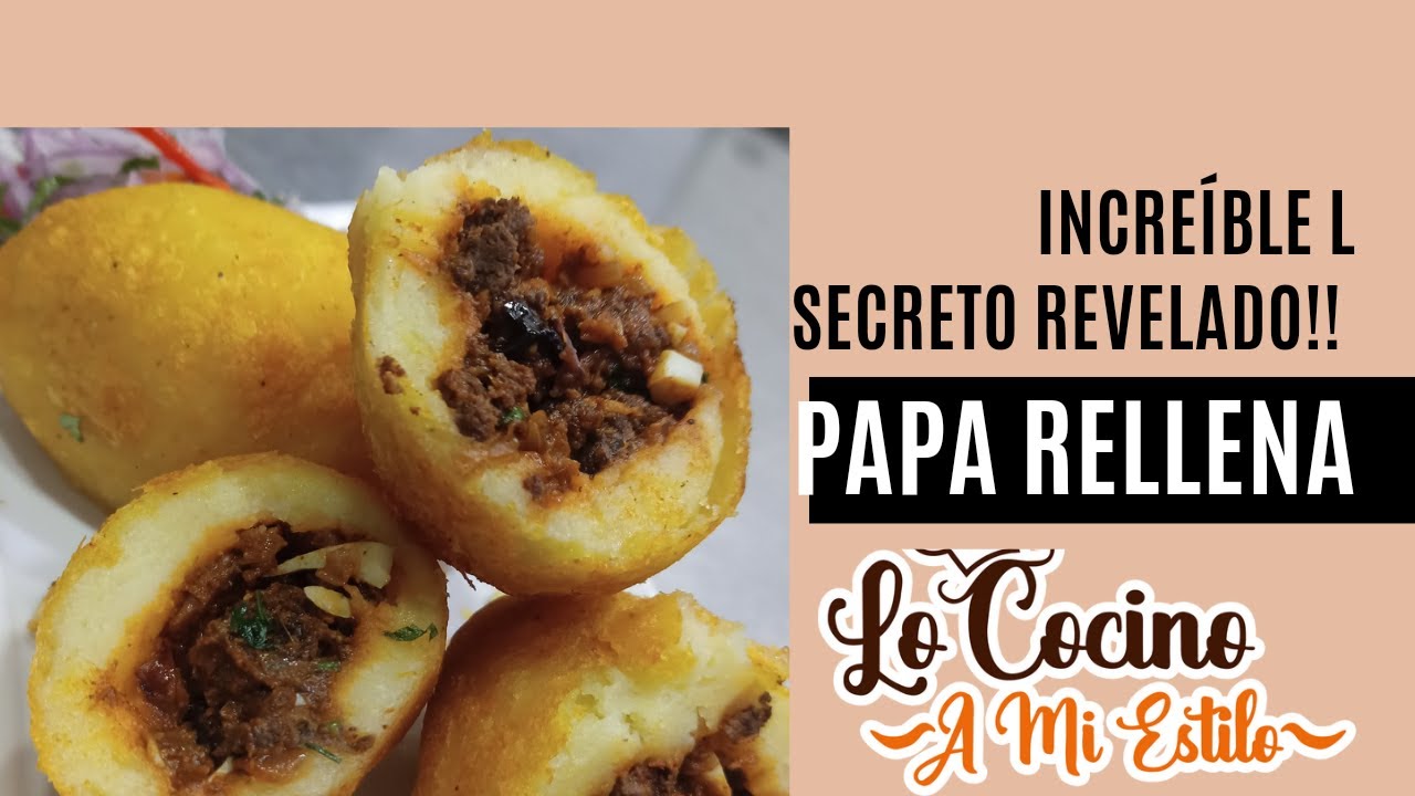 PAPA RELLENA!! aprende la mejor papa rellena! facil y sencillo