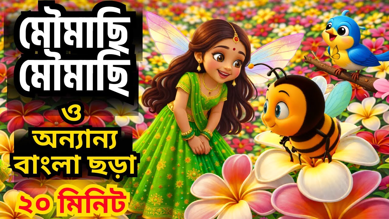 মৌমাছি মৌমাছি। Dol Dol Doloni & More Bengali Rhymes ।Bangla Rhymes Collection For Kids।ChottoDuniya।