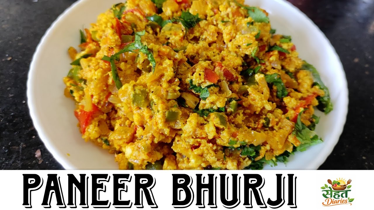 Paneer bhurji | Protein rich quick recipe | ढाबे वाली पनीर भुर्जी | Sehat Diaries 