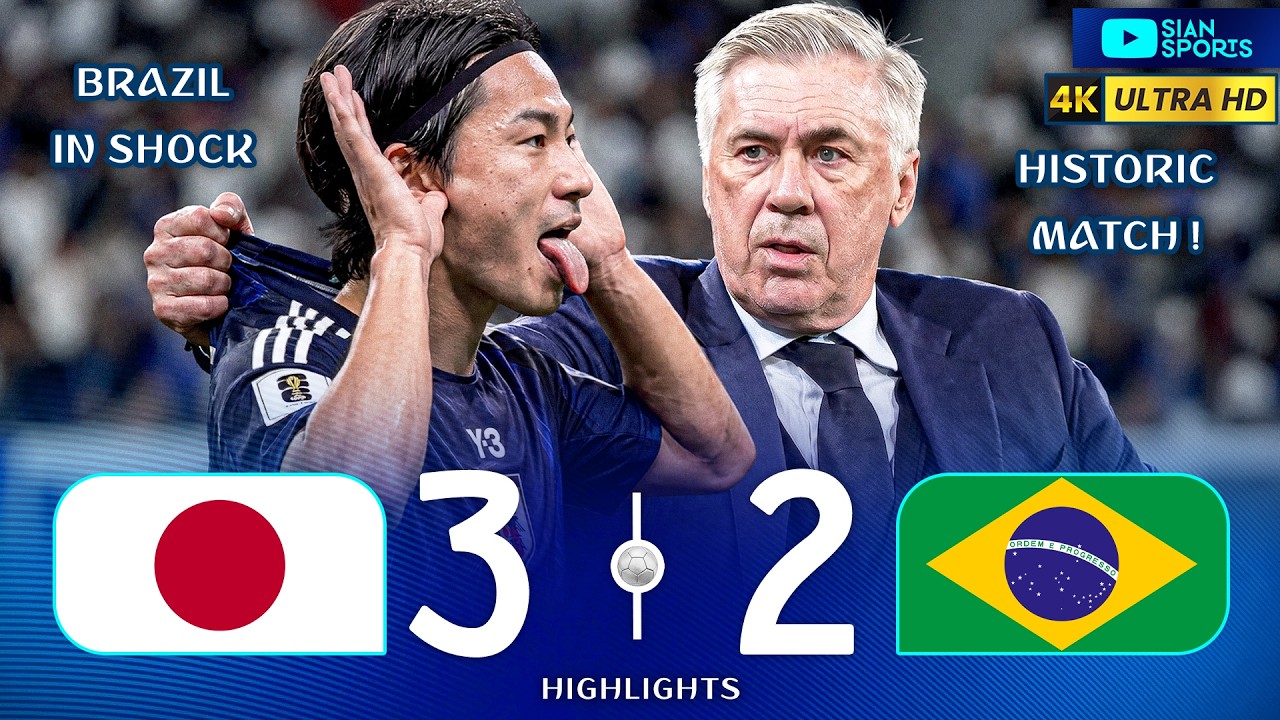 HISTORIC COMEBACK BY THE GREATEST JAPANESE GENERATION OF ALL TIME AGAINST ANCELOTTI&rsquo;S BRAZIL
