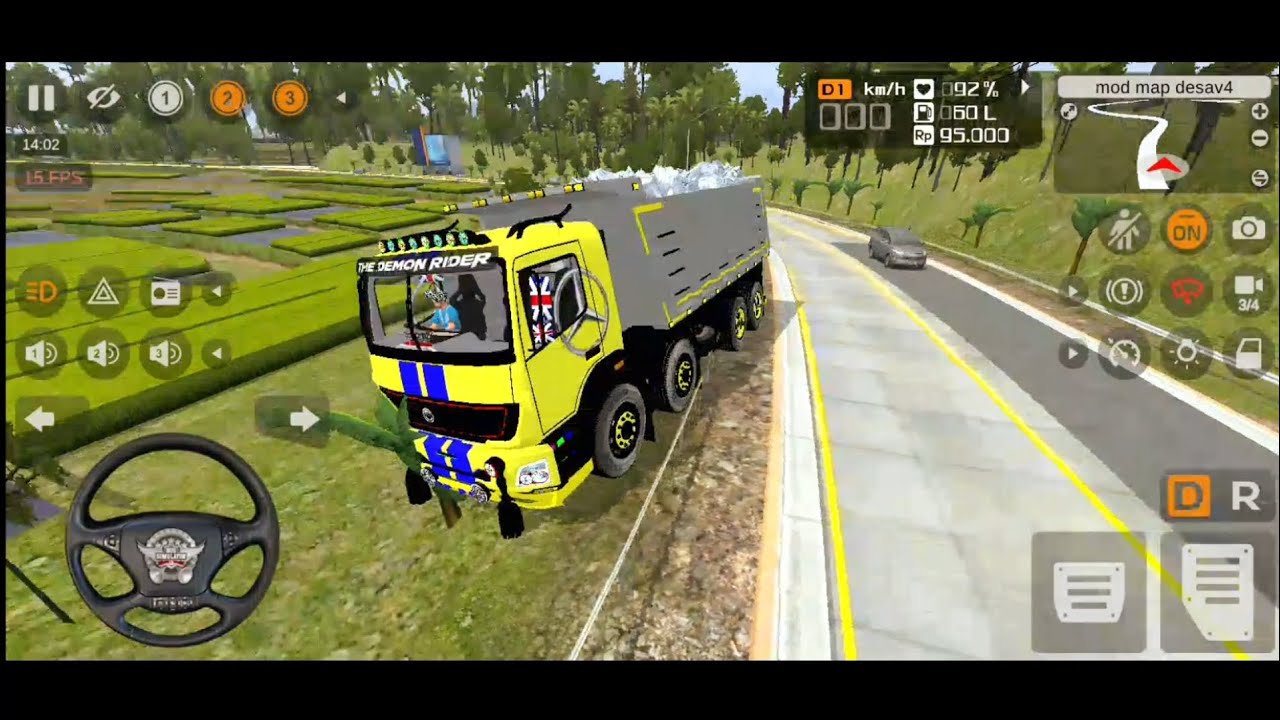 Aisa Truck Control Pehli Baar Dekha 😲 | Hill Road Driving | Truck Simulator Mod | bussid game review