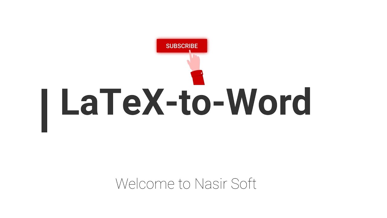 Latex в Word | Преобразовать код Latex в Microsoft Word | #Latex_to_word