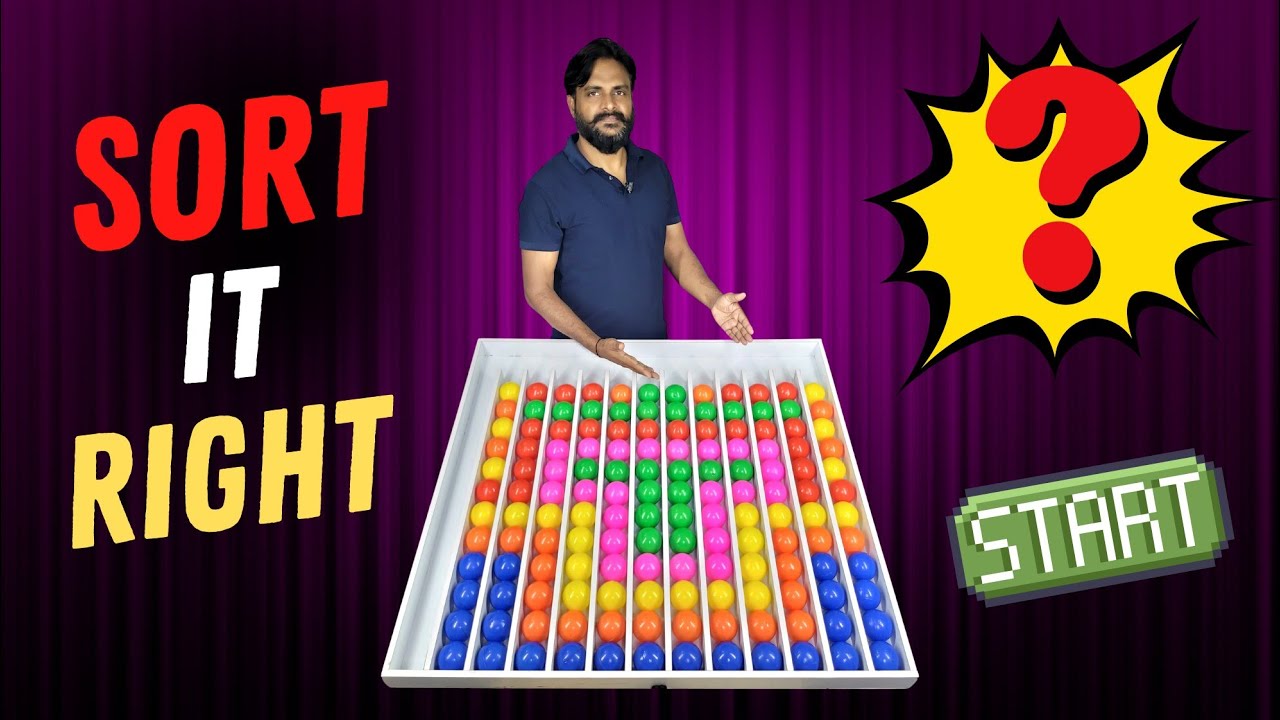 Color Ball Sorting ASMR | So Satisfying! 🤩