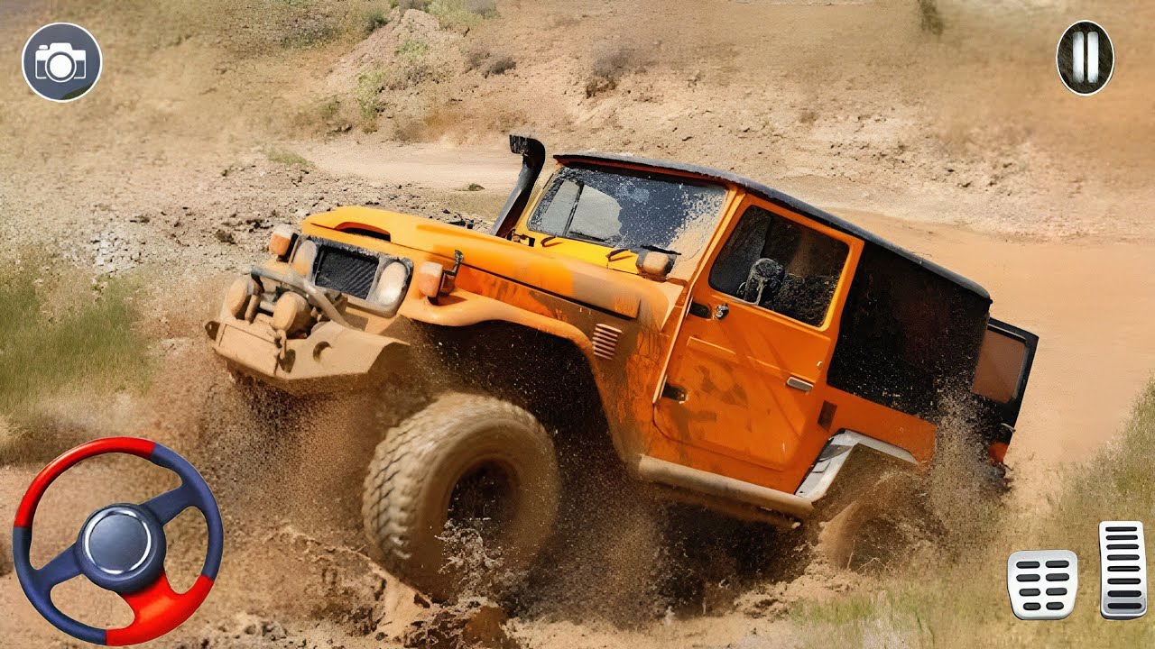 4X4 Offroad Jeep Diverging Simulator 3D-Drive SUV 4x4 Jeep Offroad Game -All-day-gameplay 