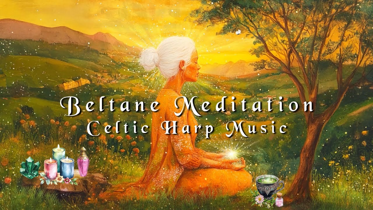 Beltane Meditation 🌻– Celtic Harp Music for the Fire Festival 🔥- Celtic Music Playlist for Mayday ☀️