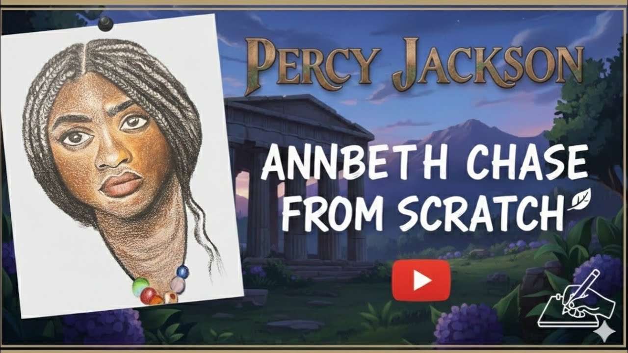 Timelapse Drawing of Annabeth Chase | Percy Jackson & The Olympians Fan Art