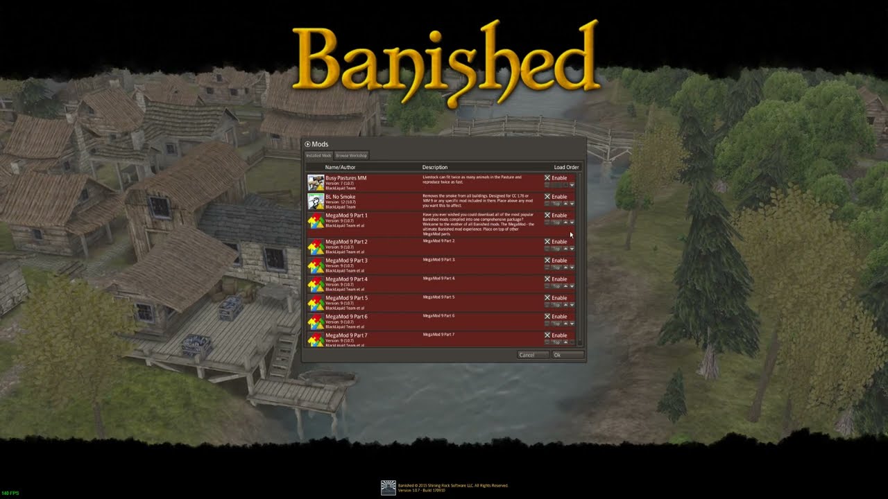 Banished megamod 9 find and install Tutorial