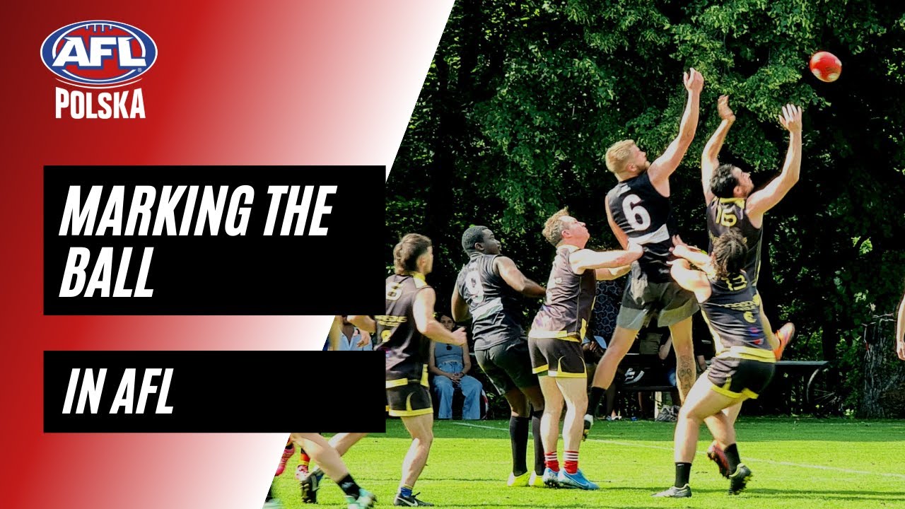 Marking the ball in AFL