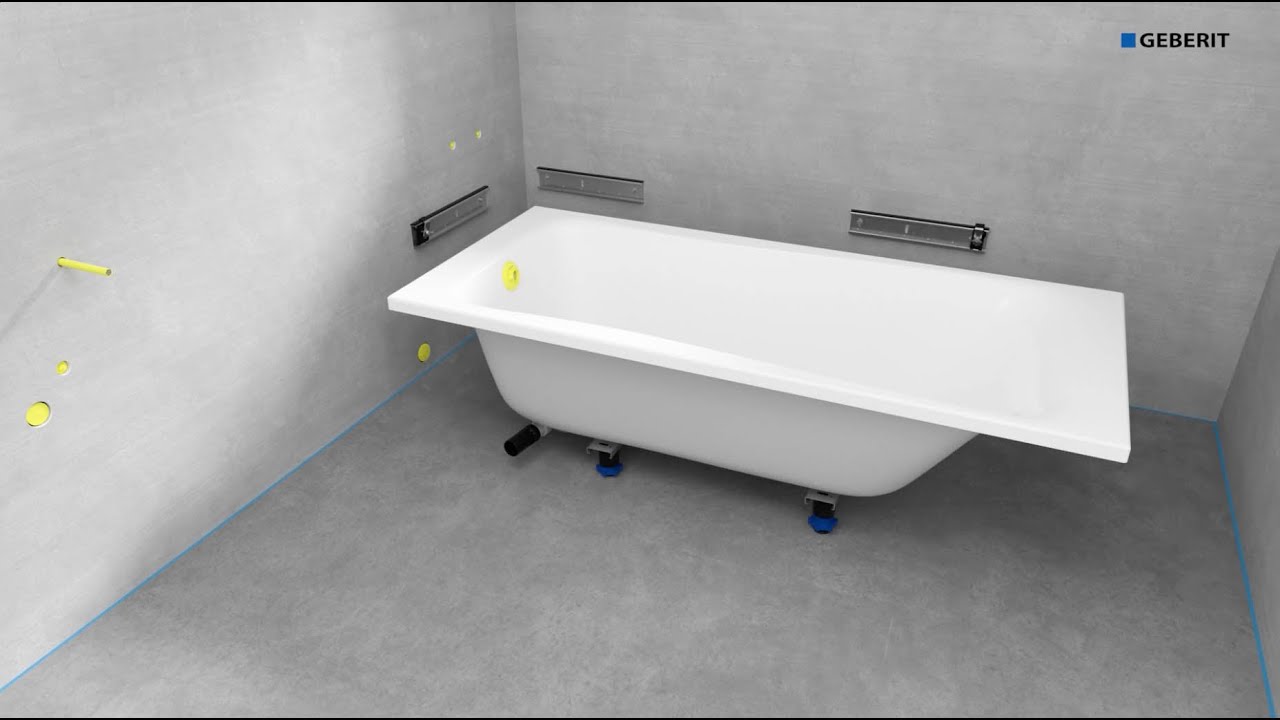 Geberit Renova Bathtub Leg-set - Installation