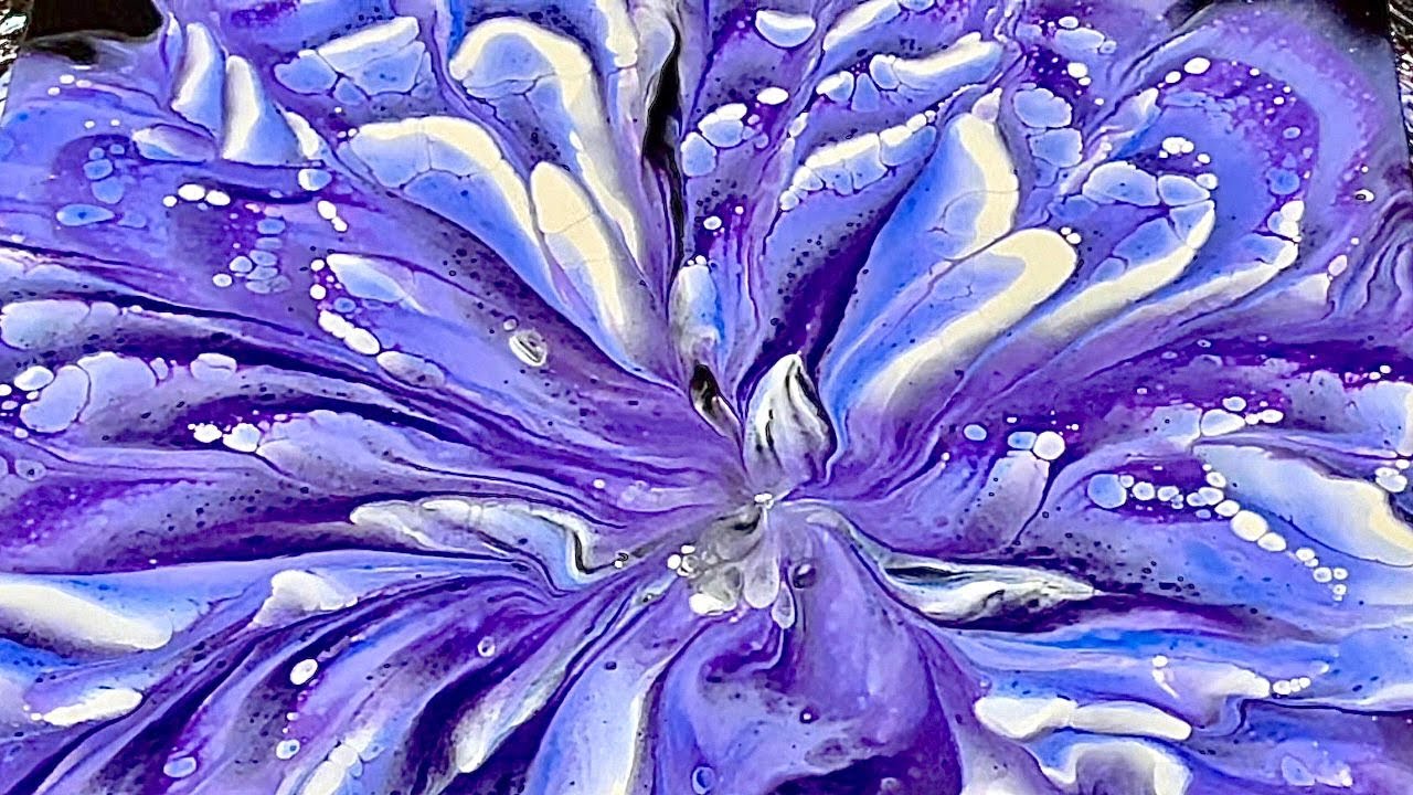 Reverse Flower Dip - @Fiona-Art Style! Fluid Art Tutorial