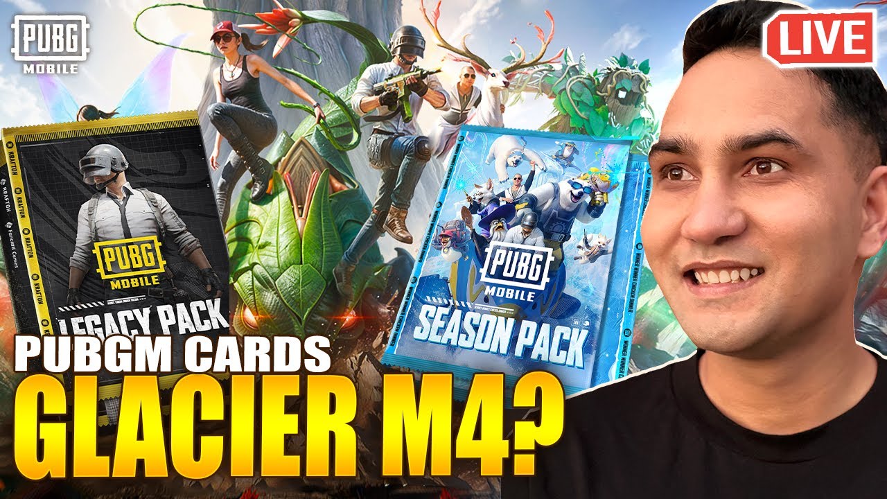 GLACIER M416 OPENING IN PUBG MOBILE TRADING CARDS | PUBG MOBILE CARDS CRATE OPENING