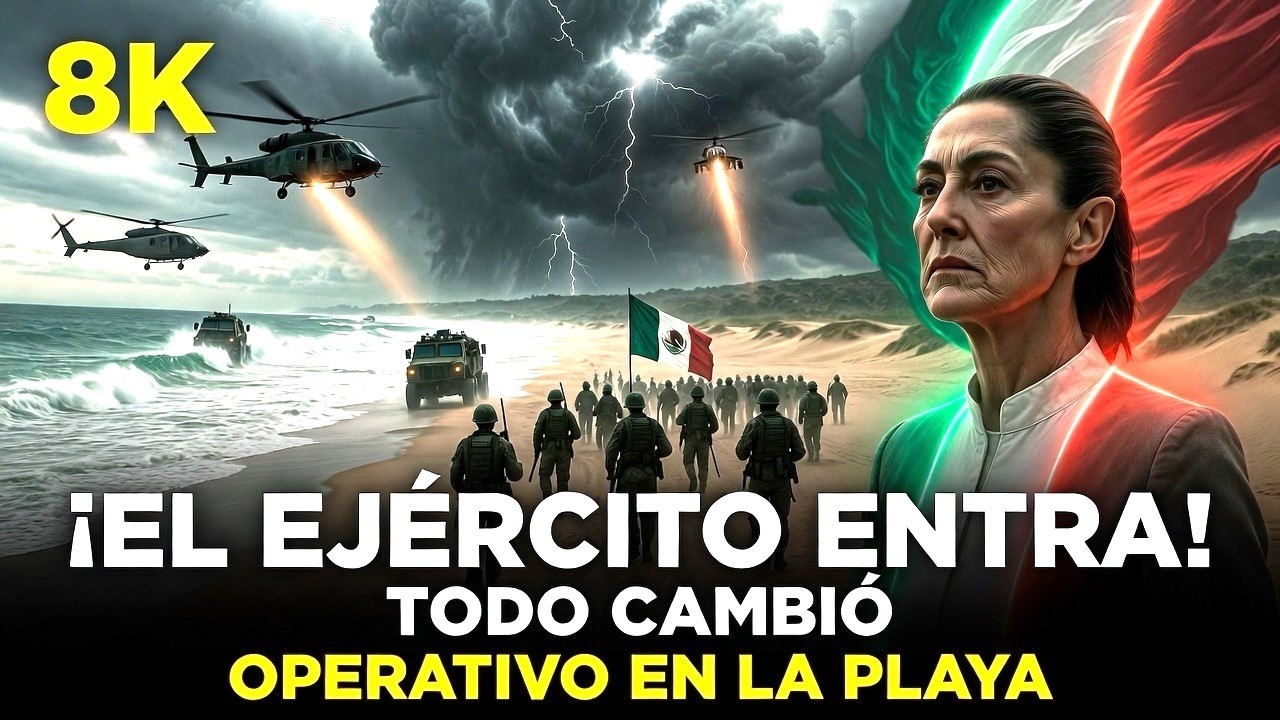 Sheinbaum: Una presencia militar que silenció la arena.
