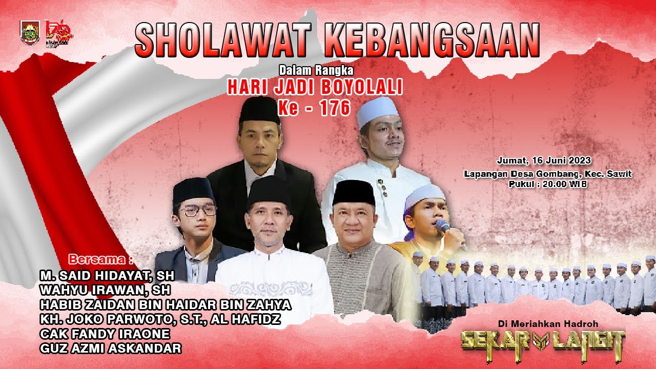 3 JAM NON STOP! SHOLAWAT KEBANGSAAN bersama Gus Azmi - Cak Fandy - Habib Zaidan Gombang 16 Juni 2023