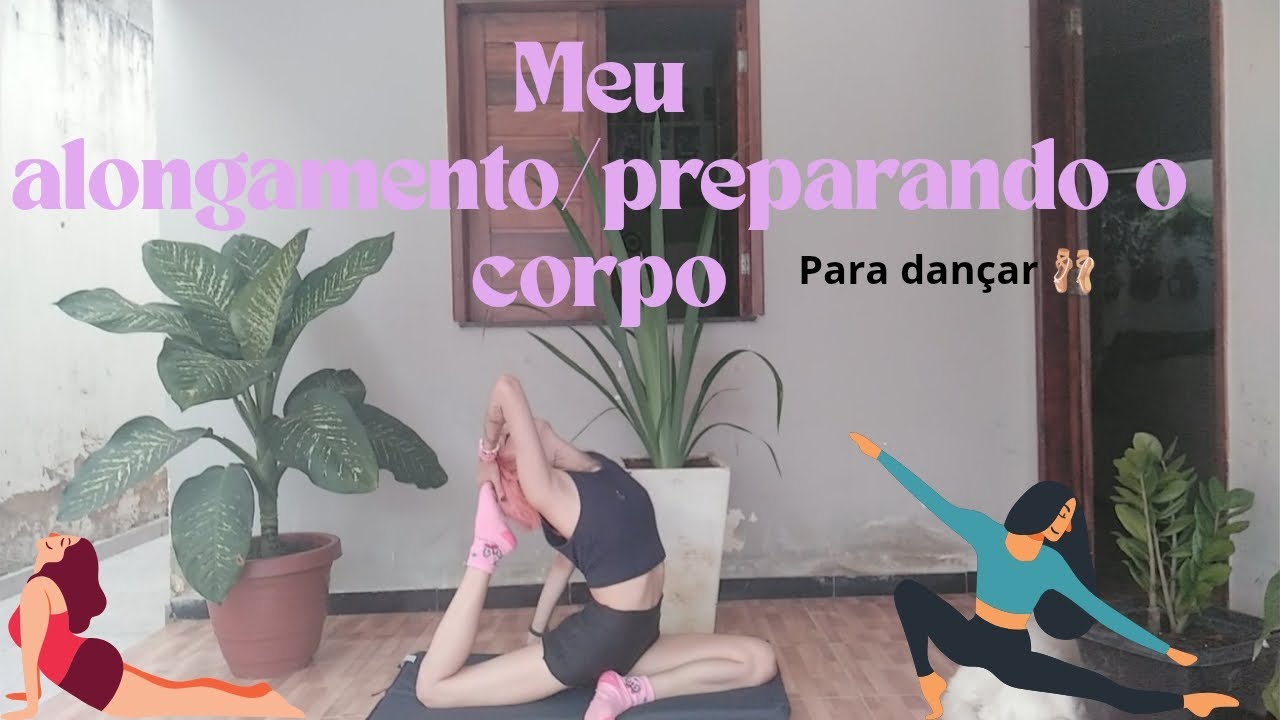 Minha rotina de alongamento! 🌙🩰#dance #flexibility 