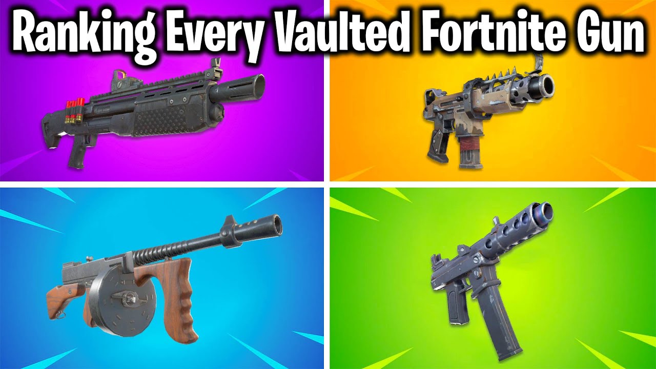 RANKING ALL VAULTED FORTNITE GUNS FROM WORST TO BEST!