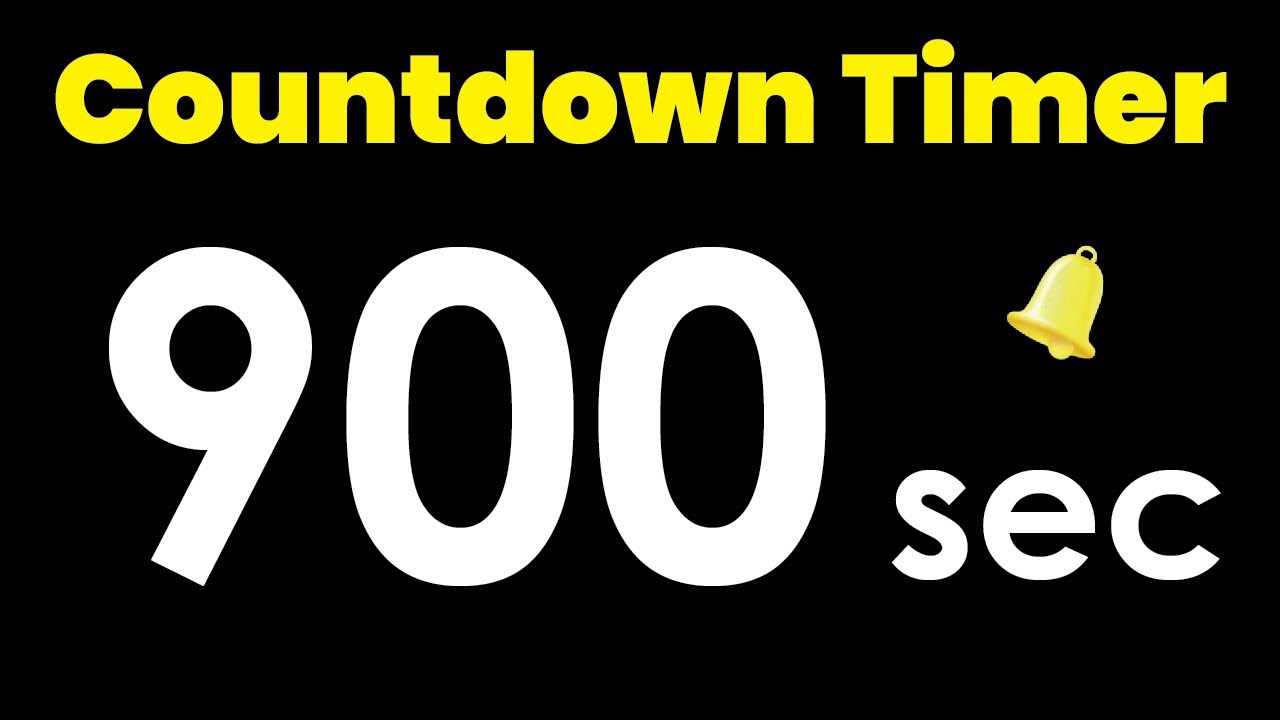 900 second Countdown Timer with Alarm #timerstore #900s #countdown