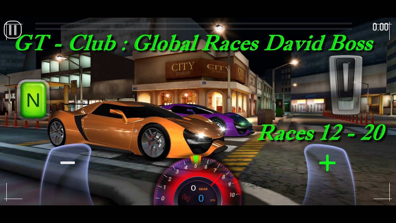 GT - Club : Global Races David Boss #Races 12 - 20