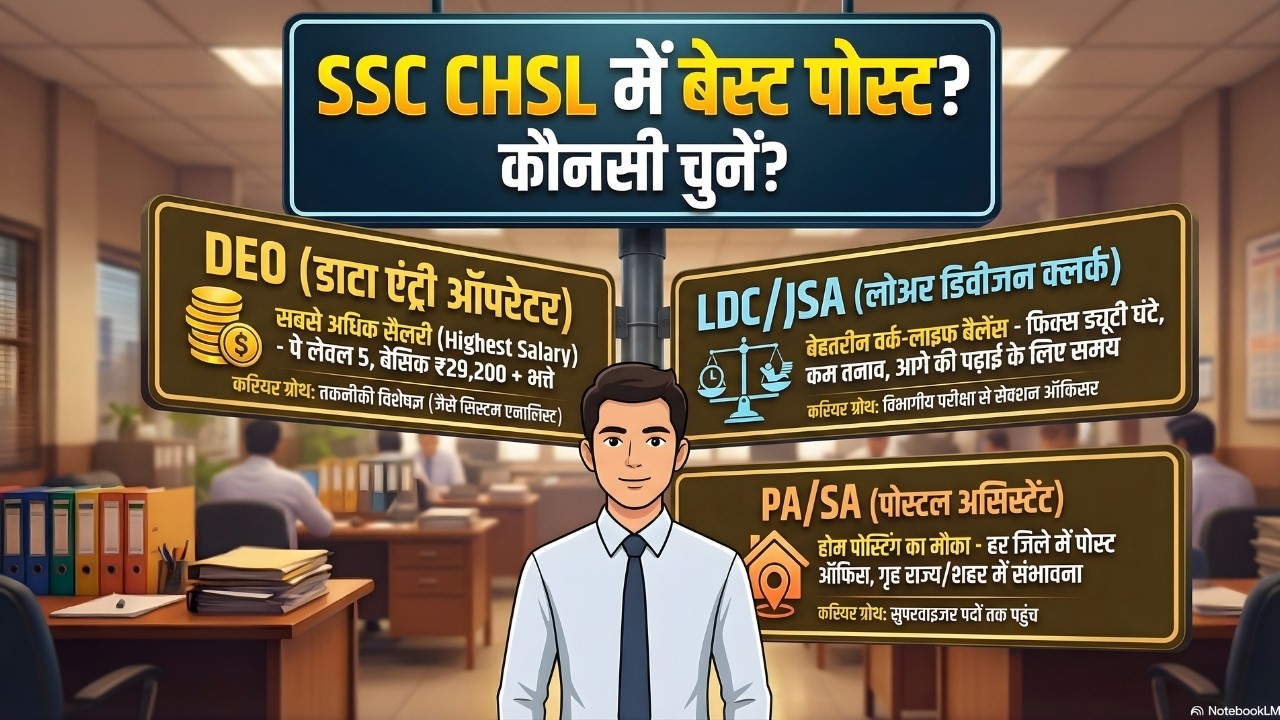 Which posts are there in SSC CHSL | SSC CHSL best post and salary | SSC CHSL Jobs