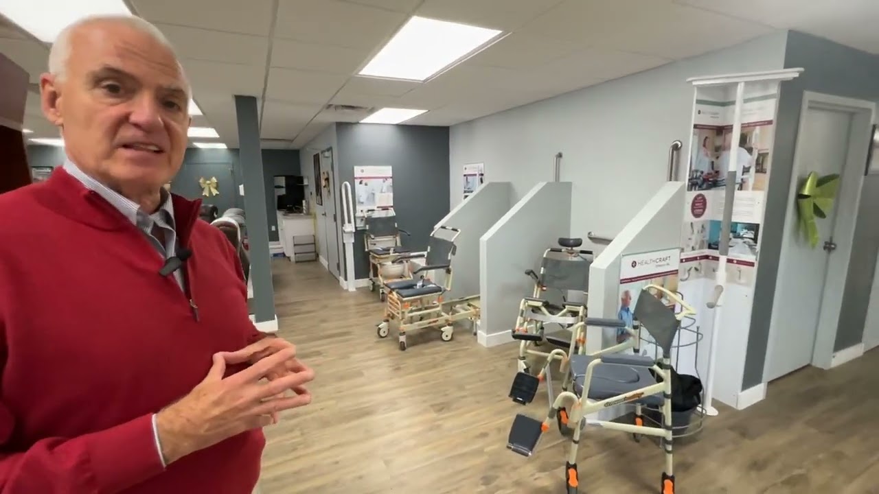 Meet Dave Myers of 101 Mobility Pennsylvania showcasing a Showerbuddy display