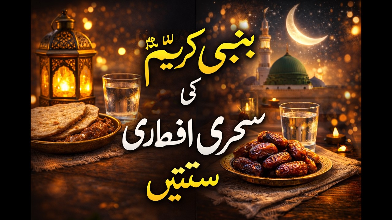 نبی کریم ﷺ کی سحری اور افطاری کی سنتیں | 10 پسندیدہ غذائیں جو آپ ﷺ کو بہت پسند تھی