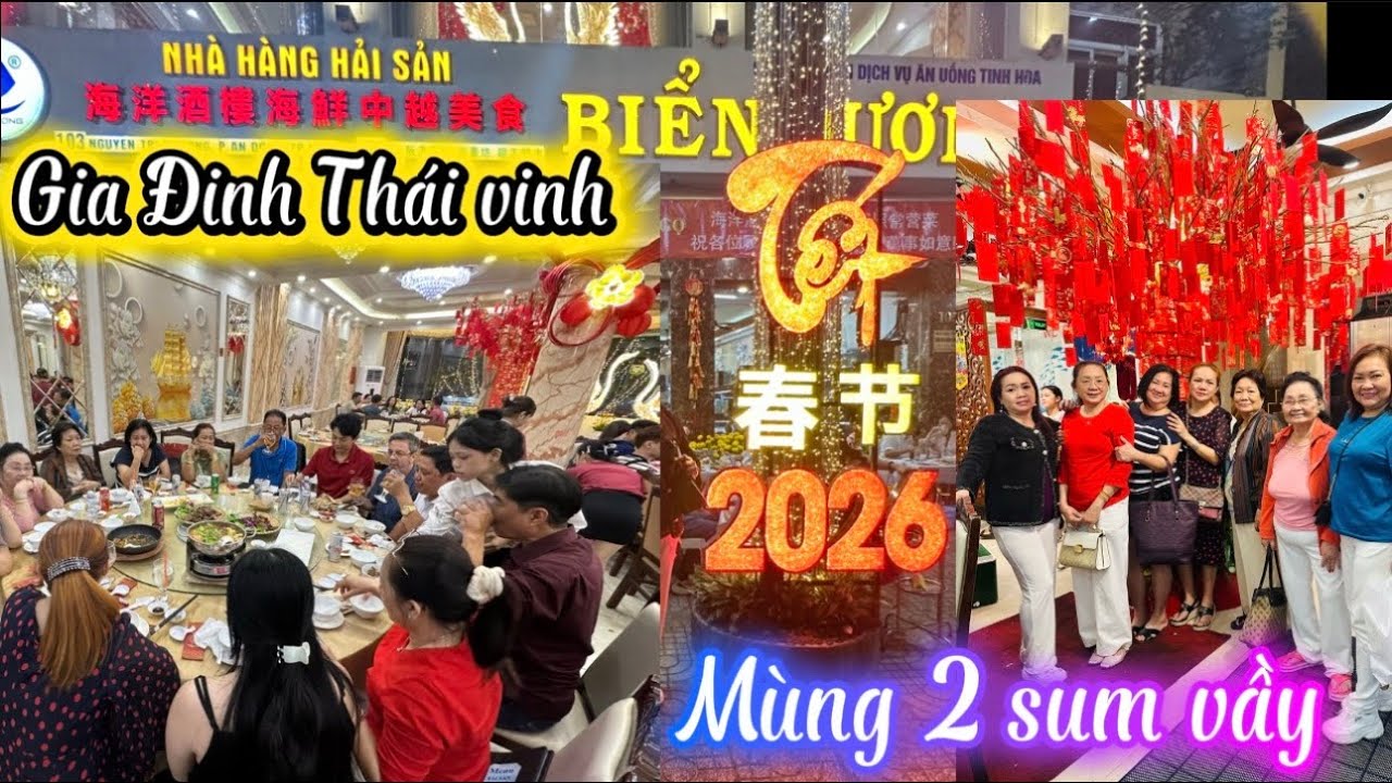 546💥 Mùng 2 Tết 🧧 Gia Đình Thái Vinh đi xem kịch, hợp mặt tại Nhà Hàng Biển Dương. 