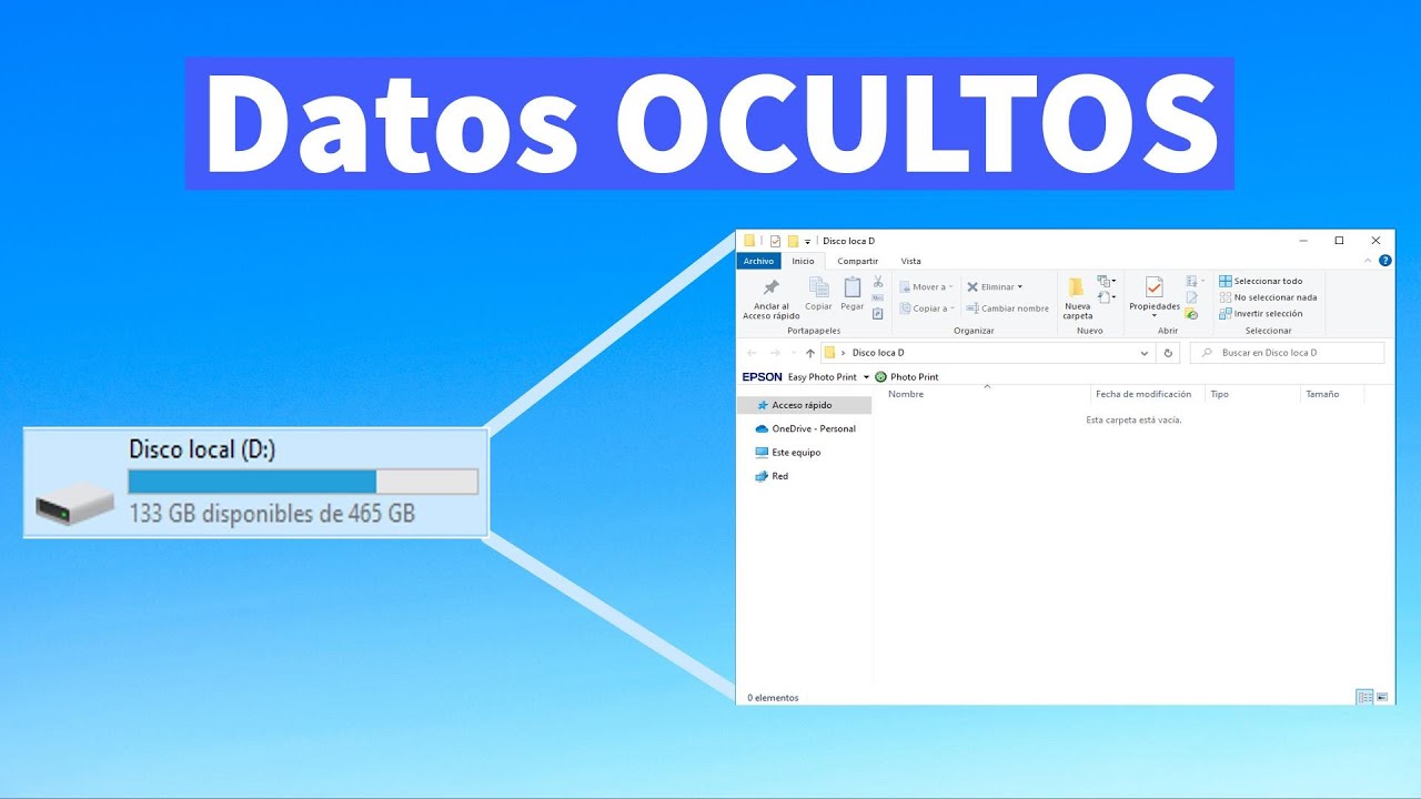 Recuperar Archivos OCULTOS en Disco Duro, Memoria USB, Tarjeta SD y Micro SD en Windows 7, 8, 10, 11