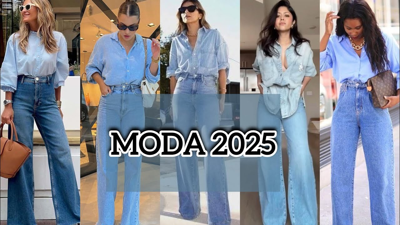 OUTFITS CON JEANS / LOOKS F&Aacute;CILES PARA COMBINAR PANTALONES DE MEZCLILLA EN TENDENCIA MODA 2025