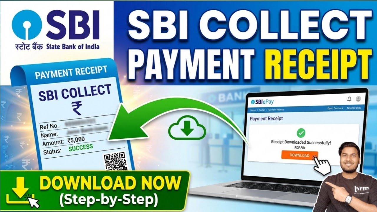 SBI Collect Receipt Download 2026 : Download SBI Collect Payment E-Receipt Online