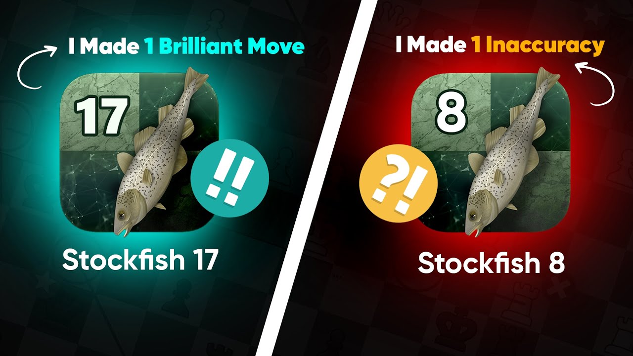 Stockfish 17 vs Stockfish 8 | 1 Brilliant Move From Stockfish 17🤩