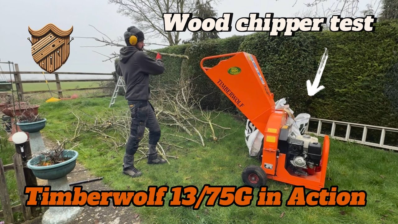 Timberwolf 13/75G in Action/ Wood Chipper Test!! 