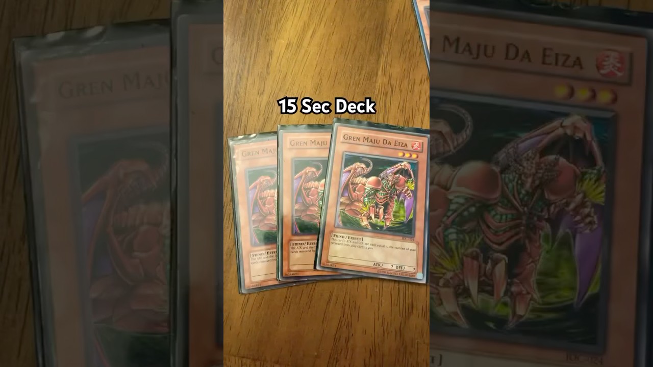 Gren Maju Deck In 15sec #yugioh #tcg #shorts