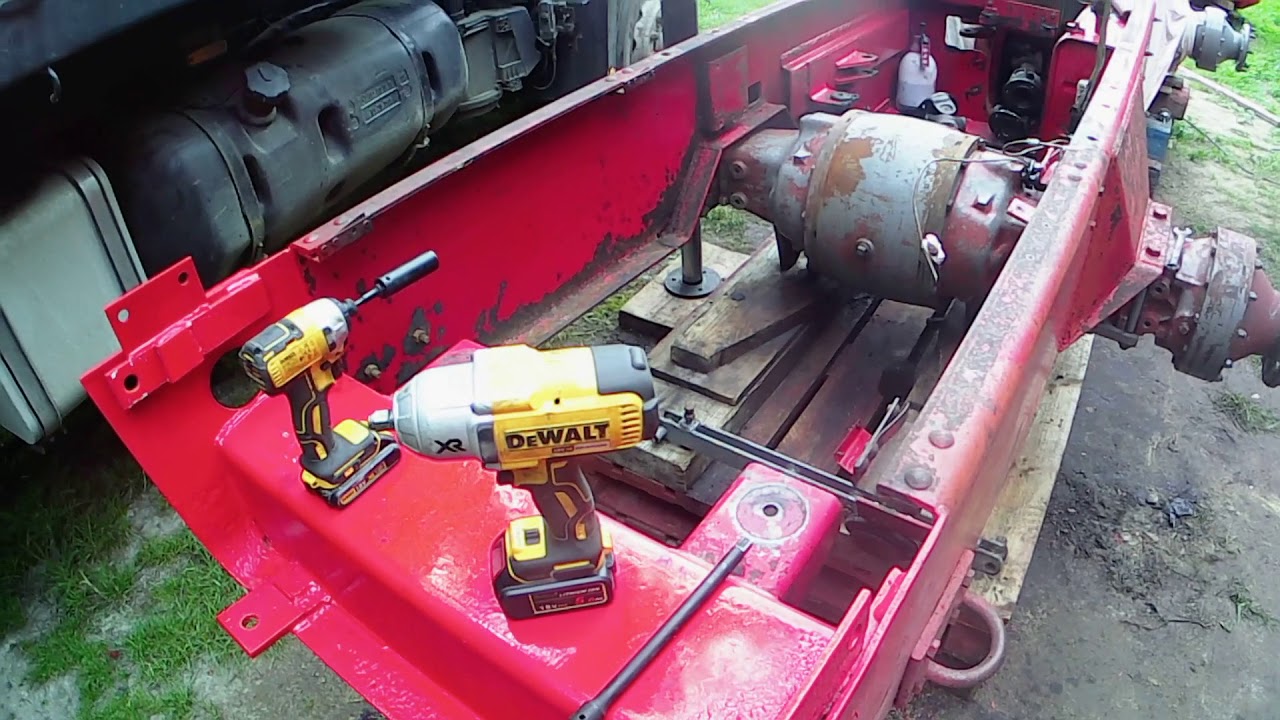 MF1200 part 10 removing the engine and gearbox