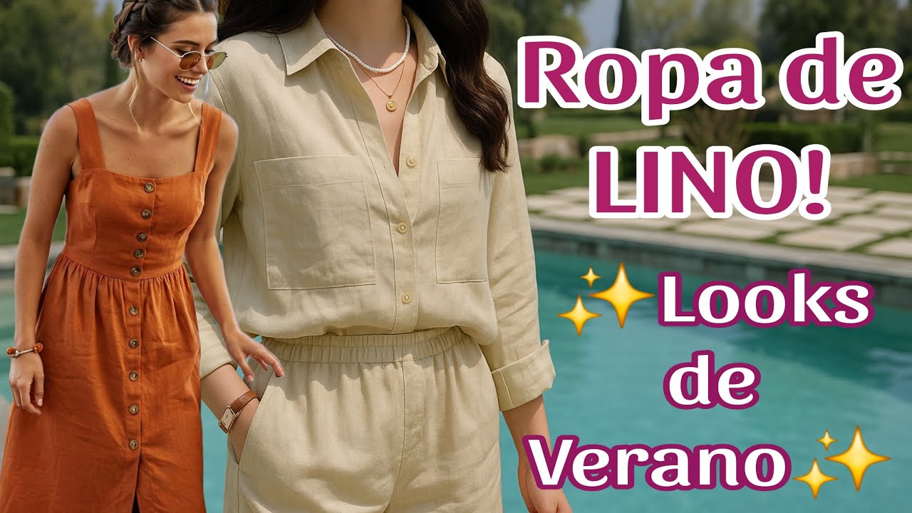 ROPA DE LINO! MODA VERANO 2025| ✨️Looks Casuales y Elegantes para Dias Calurosos✨️