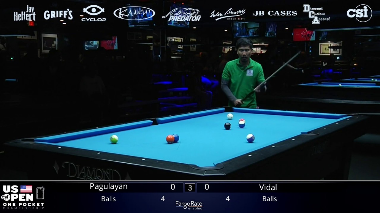 GREAT ESCAPE: Alex Pagulayan vs Marc Vidal Claramunt | 2019 US Open One Pocket Championship