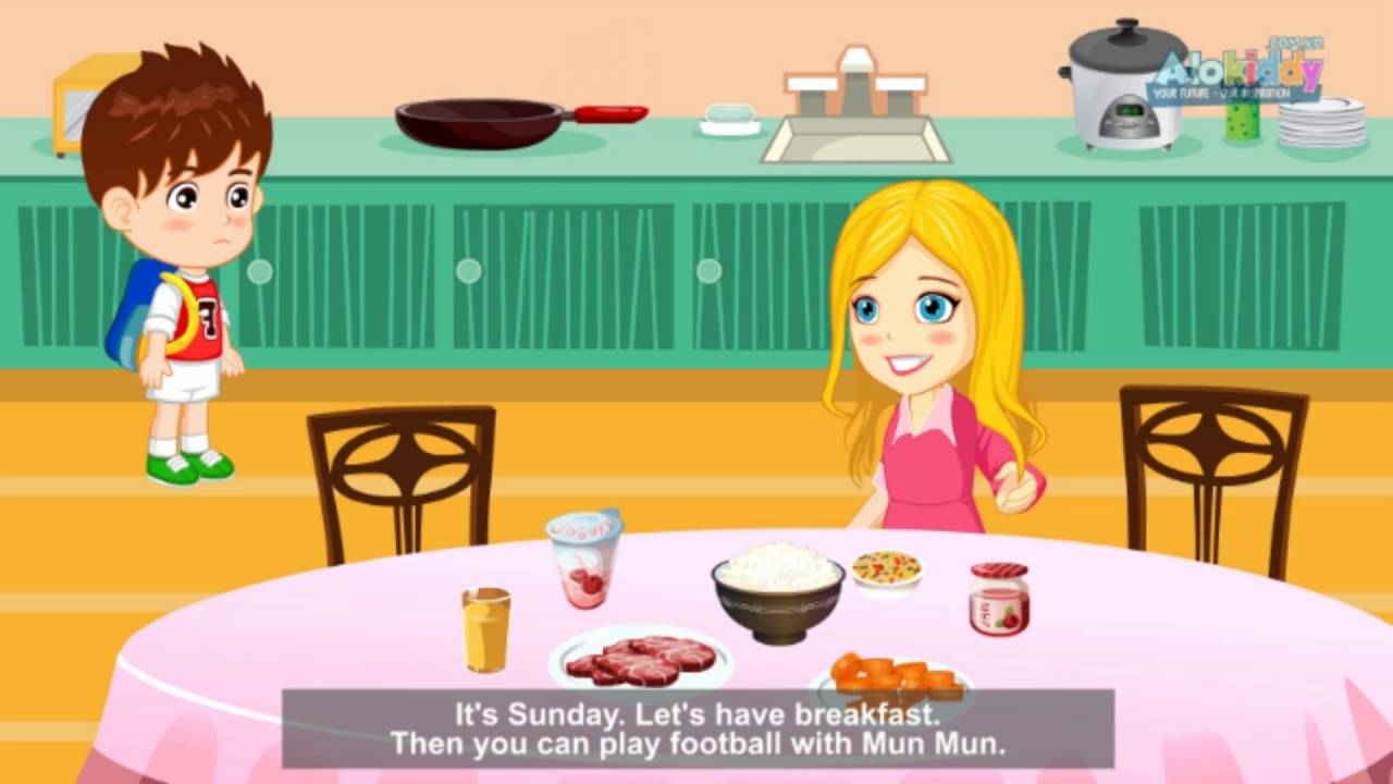 Hello Felix | Conversation Unit 24: Days of the week - Learning english for kids