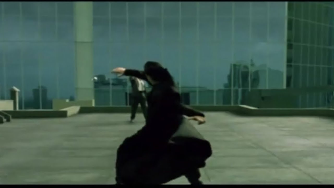 The Matrix: Path of Neo PC Rooftop (Cheats Activated) (Difficulty: Hard) (The One)