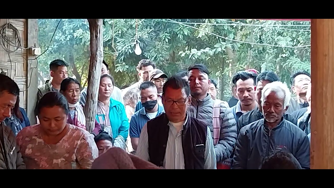 Gb Daniel  wangsaham of naitong vill Funeral programme 28/12/025.Minister GD WANGSU attended 