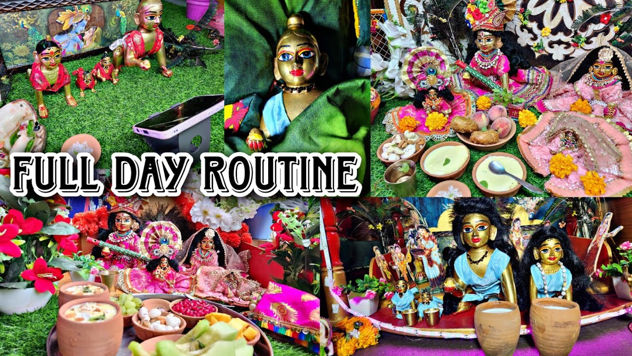 लड्डू गोपाल जी दिनचर्या !! Laddu Gopal ji summer full day routine !! #fulldayroutine #dailyroutine
