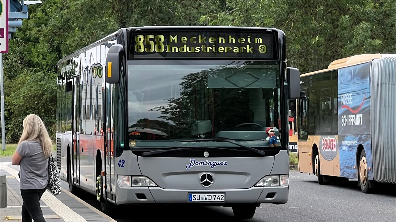 Mitfahrt im Dominguez MB O530 Facelift (ZF Ecomat)von Meckenheim nach Duisdorf (843)