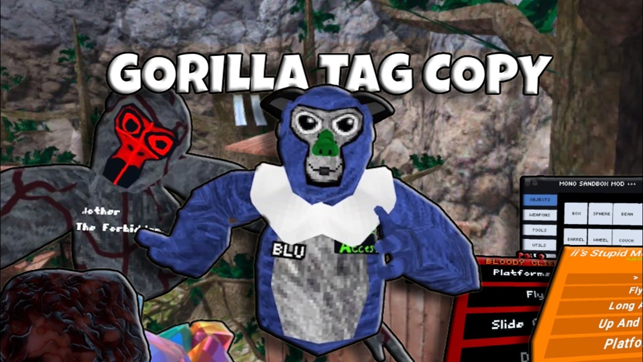 Это лучшая копия Gorilla Tag? | БЕСПЛАТНЫЕ МОДЫ / УЖАСЫ + БЕСКОНЕЧНОЕ КОЛИЧЕСТВО БЛЕСТЯЩИХ КАМНЕЙ!