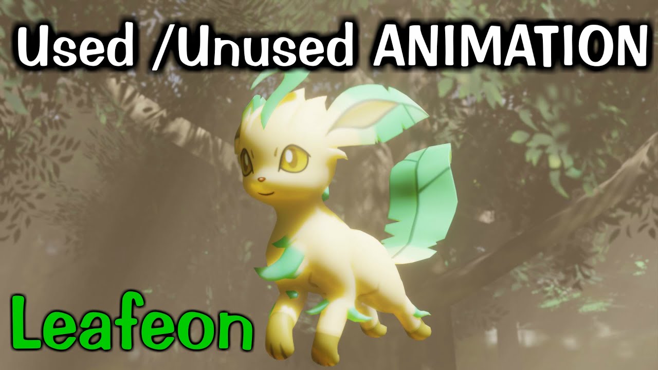 All Leafeon animation from Pokemon Main Game