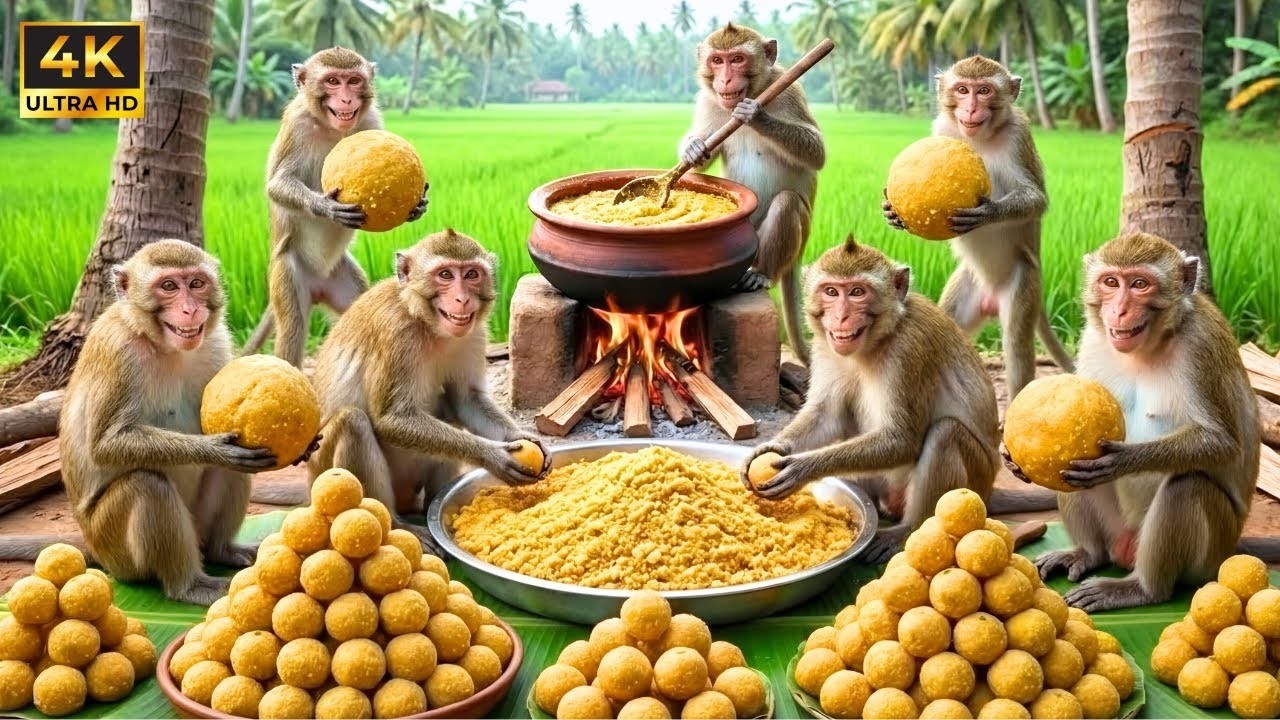 जब बंदरों ने संभाली कचौरी की दुकान! 😱 Hundreds of Kachori by Monkeys | Village Food Secret
