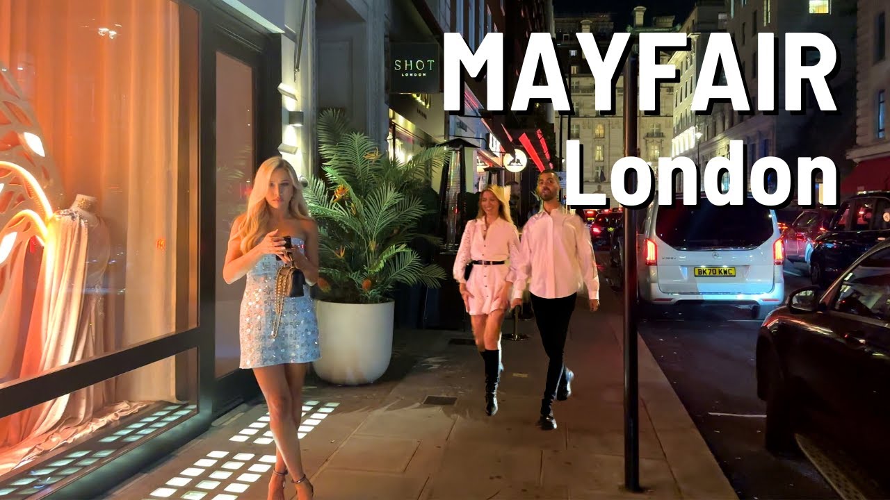 LONDON Mayfair Night Vlog 🇬🇧 Nightlife Walk 4K