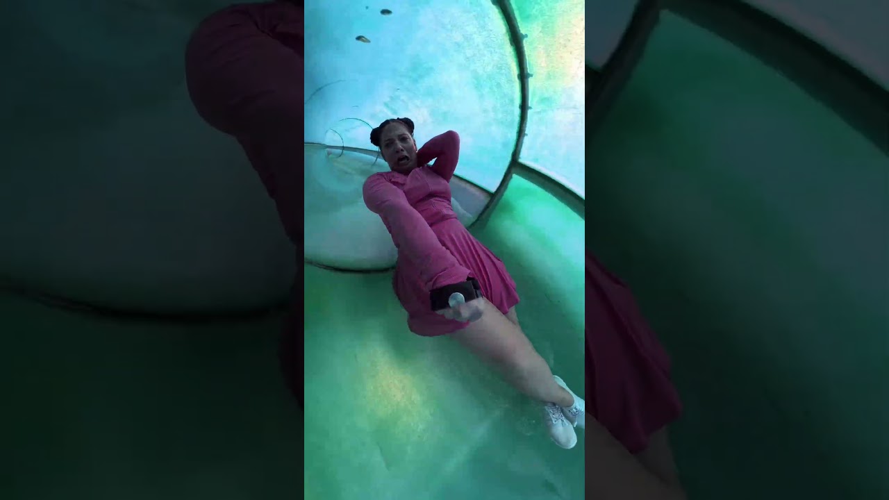 She Almost Had To Be SAVED On This WATER SLIDE! 
