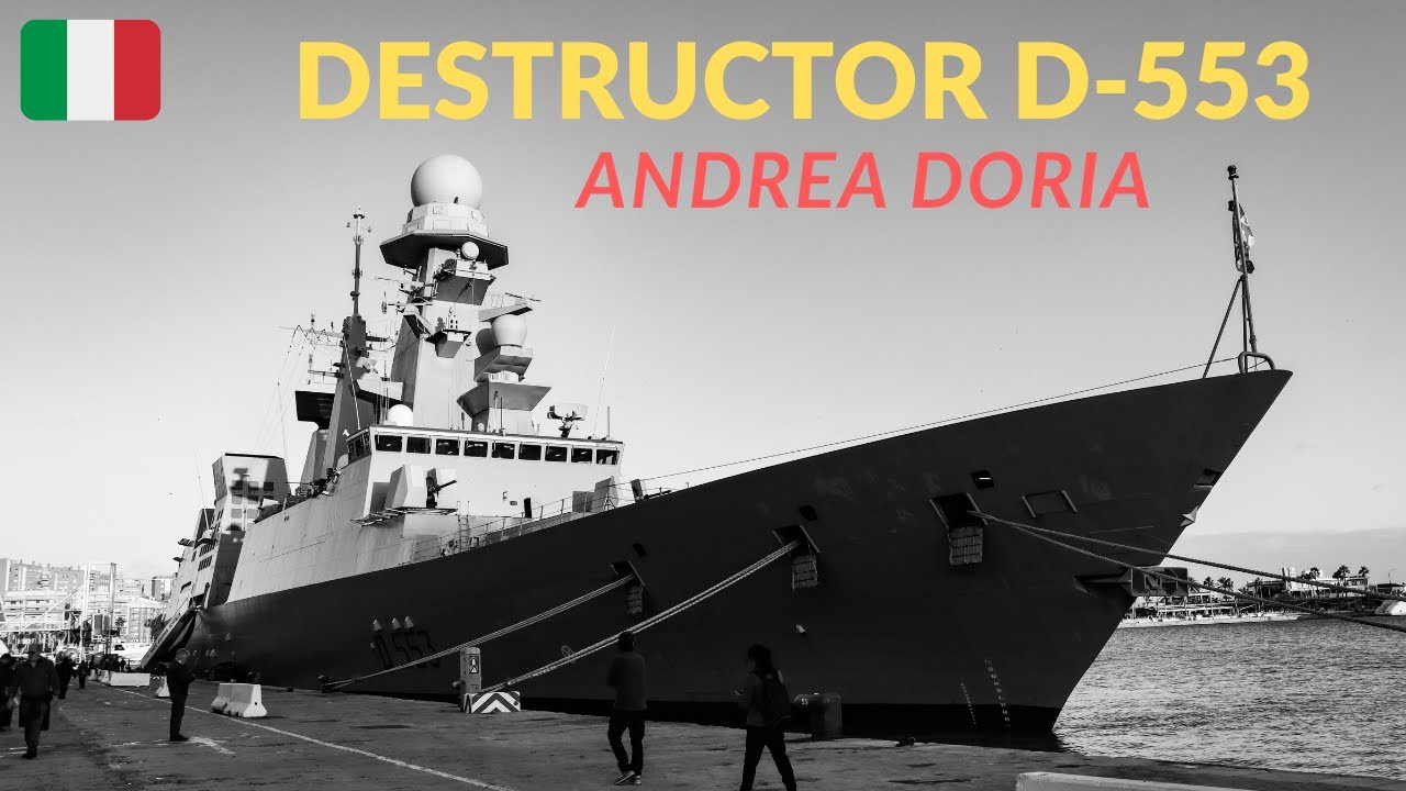 Destructor D-553 ANDREA DORIA. Puerto de Málaga.