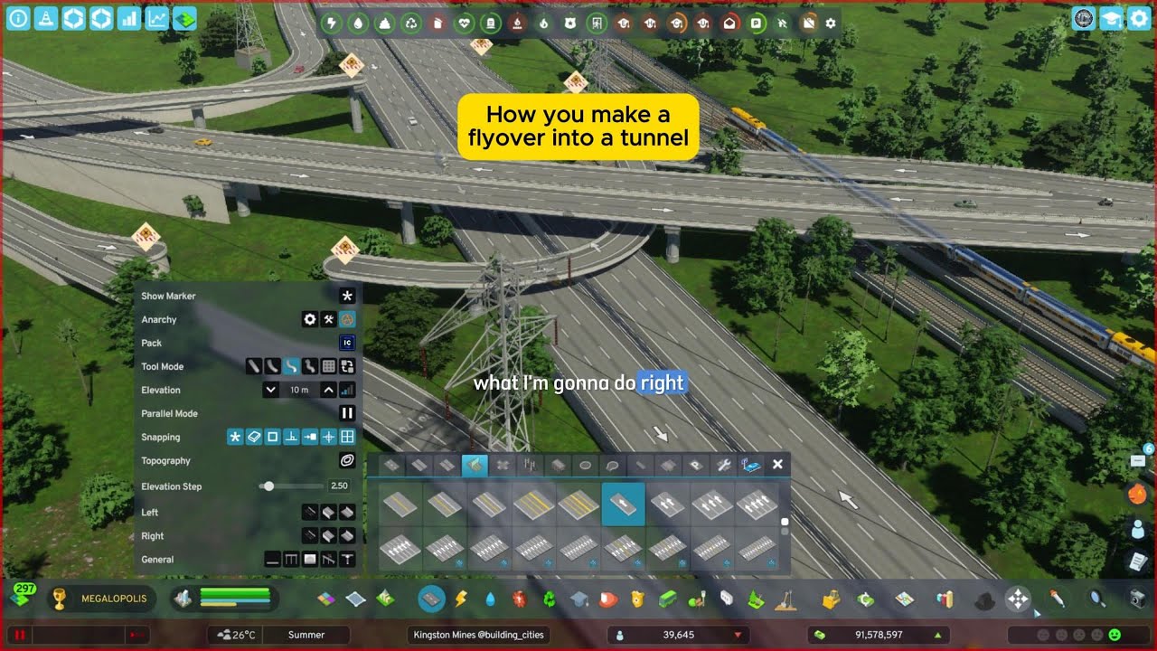How you make a flyover into a tunnel?