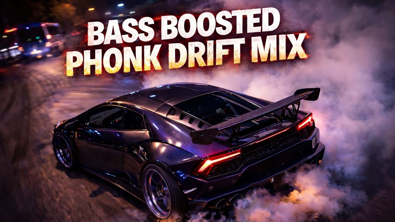 BASS BOOSTED PHONK DRIFT MIX 🔥 Aggressive Car Drift Music | 1 Hour High Energy