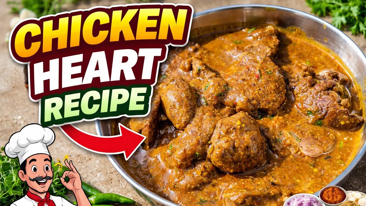 Spicy and tasty chicken heart masala curry recipe 😋#food #indianrecipes 
