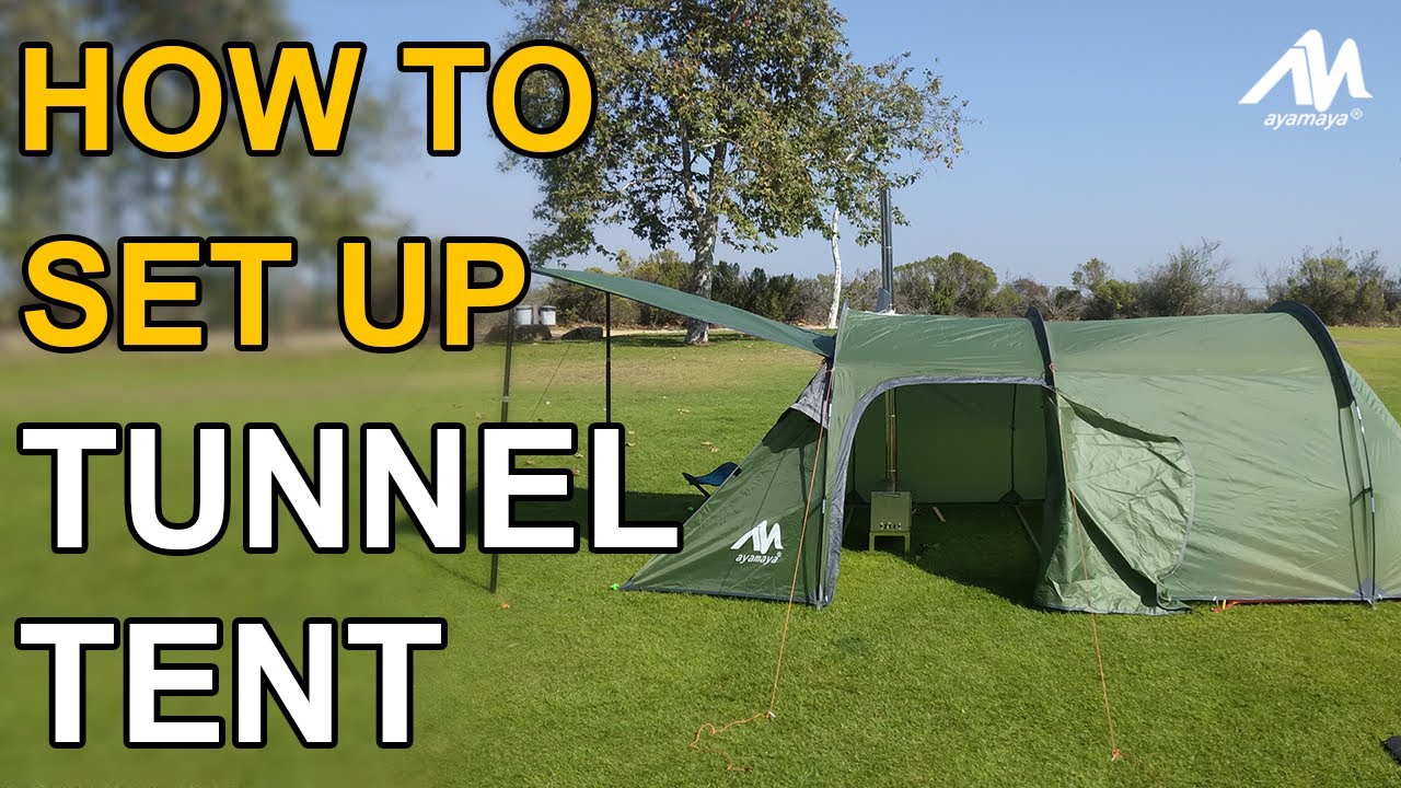 How to set up ayamaya tunnel tents for camping | Step by step